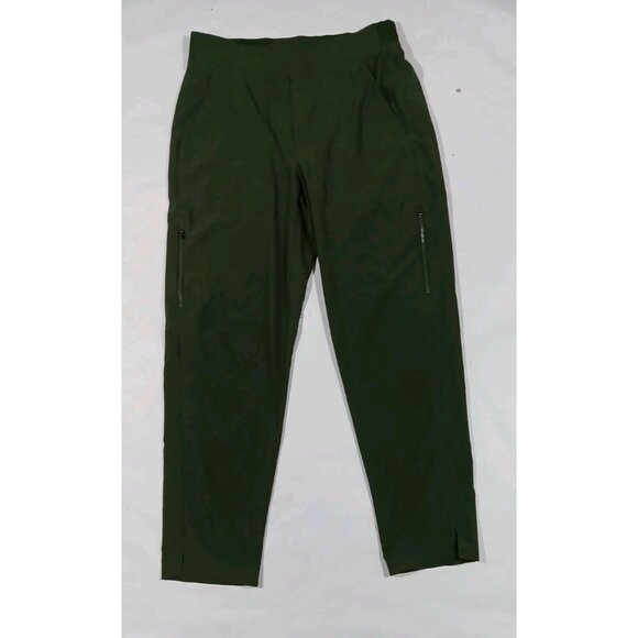 Athleta Brooklyn Mid Rise Ankle Utility Pants Size 6 Green UPF 50+ - Picture 1 of 9